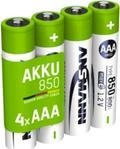 1x4 Ansmann NiMH Battery Micro AAA Type 850 800 mAh maxE