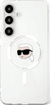 Karl Lagerfeld Button Karl Head Printed Logo MagSafe Case for Samsung Galaxy S25