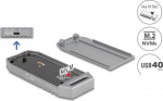 DELOCK M.2 NVME SSD Geh&auml;use USB 40 Gbps - werkzeugfrei