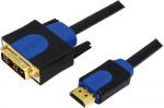 LogiLink DVI 2.0m - kabel LogiLink HDMI - DVI 2.0m gold