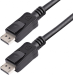 StarTech.com DisplayPort 1.2-cable with lock   certified, 1.8 m - DisplayPort-kabel - DisplayPort (hane) till DisplayPort (hane) - 1.8 m - sprint lock - svart - for P/N: DK31C3HDPDUE, DKM30CHDPD, DKM30CHDPDUE, KITBXAVHDPEU, KITBXAVHDPNA, KITBXAVHDPUK