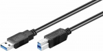 Wentronic Kabel USB Goobay USB-A - micro-B 3 m Czarny (93654)