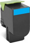 Lexmark CORPORATE TONER CARTRIDGE, 802XCE CYAN 4K PGS F CX510