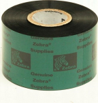 Zebra Resin Ribbon, 40mmx450m (1.57inx1476ft), 5095, High Performance, 25mm (1in) core, 6/box