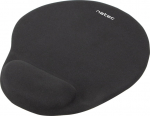 Natec Genesis Natec Marmot black gel - Mousepad | 245x225mm | palm rest