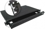 Alantec Telescopic fiber optic patch panel 24xSC duplex 19'' 1U z mounting accessories (chokes, ties) (FOP-1U-24SCD-C-P)