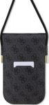 Guess PU 4G Metal Logo Script Phone Bag / Black
