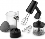 Philips Series 5000 hand mixer HR3781/20, 3-in-1, 5 Speed Settings, 500W, Black