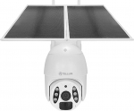 Tellur Smart WiFi Solar Camera P&T 3MP, 2K UltraHD, PIR, 20W solar panel, white