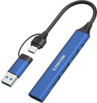 CANYON HUB DS-02 4 w 1 USB-A/C Niebieski