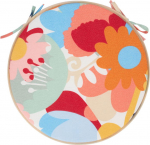 Cushion for chair NORDIC FLOWER D38x2.5cm
