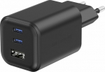 Swissten Travel Charger GaN 2x USB-C / PD USB-A / 18W QC / 65W