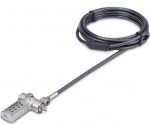 StarTech.com 25-Pack Universal Laptop lock 2m, Noble Wedge&reg;/Nano/K-Slot - Sicherheitskabelschloss - Schwarz, Silber - 2 m - TAA-compliant (pack of 25)