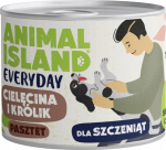 ANIMAL ISLAND Everyday veal and rabbit for puppies can 185g