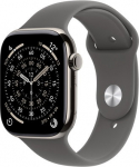 Apple Watch Series 11 natural titanium 42mm 5G stone grey sport band Size S/M