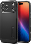 Kaitse&uuml;mbris Tough Armor T (MagFit), Apple iPhone 17 Pro, must, tugijalaga, MagSafe &uuml;hilduv, kaamera nupuga, Spigen