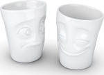 FIFTYEIGHT PRODUCTS FIFTYEIGHT 350ml Becher - Amused & Verdutzt wei&szlig;