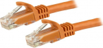 StarTech.com 1m CAT6 Ethernet Cable, 10 Gigabit Snagless RJ45 650MHz 100W PoE Patch Cord, CAT 6 10GbE UTP Network Cable w/Strain Relief, Orange, Wiring is UL Certified/TIA - Category 6 - 24AWG (N6PATC1MOR) - Patch cable - RJ-45 (hane) till RJ-45 (hane) -