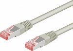 Patchcord S/FTP, Cat6, 0.25m, szary