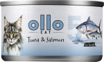 OLLO Cat nr 11 Tuna & Salmon in broth - wet cat food - 70g