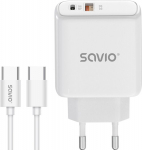 SAVIO Mains charger with cable 20W LA-13