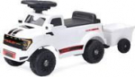 Jamara Rutscher Shelby Ford F-150 Raptor with white trailer