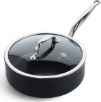 GreenPan Barcelona Pro Saut&eacute; Pan 24cm Black