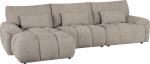 Corner sofa BARBARA LC, light brown