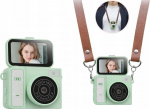 Xrec Mini Digital Camera Camcorder Retro Video 2k Rotating Screen Pendant Keychain / Xrec X7 / Zielony