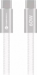 Kabel USB ForCell Kabel USB C do USB C Forcell F-Energy QC4.0 PD 3A 60W Cafule Flat 1.2 m CCFN23 white