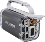 Voltcraft VC-PB-100W-40000-IP67 Powerbank 40000 mAh USB PD LiPo USB-C&reg;, USB-A (Host) Aluminum Grey LED Taschenlampe, Outdoor, status display (VC-15071055)