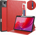 Pouch tablet 4kom.pl Leather case with pockets for Lenovo Tab M11 10.95 TB330FU TB330XU TB331FC, red