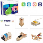 Extra Digital Wooden Assembly Advanced Science Lab Kit, 5in1 STEM Educational Toys