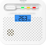 Aiwa Y100A-AA ANZEN S1 Carbon Monoxide Alarm, White