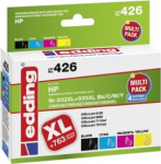 EDDING EDD-426 - Ink on Pigmentbasis - Schwarz - Cyan - Magenta - Gelb - HP - Multi pack - HP Officejet 6100 / 6600 / 7110wf / 7610wf - Inkjet Printer