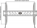 InLine Wall Bracket 23119B 23'' - 42''
