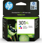 29 HP 301XL - 6 ml - Long service life - color (cyan, magenta, yellow) - original - bl&auml;ckpatron - for HP DeskJet 1000, 1010, 1050 AiO, 1050A AiO, 1510 AiO, 2000, 2050 AiO, 2050A AiO, 2510 AiO, 2540 AiO, 3000, 3050 AiO, 3050A eAiO, 3510 eAiO series, H ...