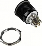 DimasTech Vandalismustaster 25mm, Blackline Dot - RGB