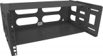 InLine InLine&reg; 19'' foldable rack, 4U, 24-40cm depth, with cover, black