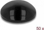 Delock Rubber feet round self adhesive 10 x 3 mm 50 pieces black