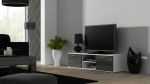 Cama MEBLE Cama TV stand SOHO 140 white/grey gloss