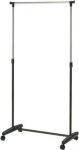 Office4You Stange riietele FRED 12981, ratastega / max 10 kg / L-85xK95-160xS-43cm/ must-kroom