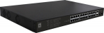 LevelOne PoE+Switch 24xFE PoE/2xGE/2xSFP 390W 19"unman.Metal