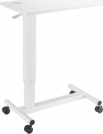 Up Up Forseti Adjustable Height Table, White