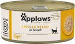 APPLAWS Chicken breast in broth - wet cat food - 70g