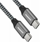 Kabel USB PremiumCord USB-C - USB-C 0.5 m Black and gray (ku31cw05)