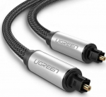 Ugreen Optical Toslink Audio, aluminum with braid, 1.5m szary