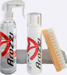 Puhastus- ja hoolduskomplekt Arozzi Cleaning Kit, sobib tekstiilkattega ja erinevate naturaalsete ja kunstnahast pinnakatetele