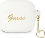 Guess GUA3LSCHSH AirPods 3 cover Silicone Charm Heart Collection / white
