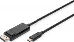Digitus Kabel adapter USB Typ C/DisplayPort two-way 8K 30Hz 2m